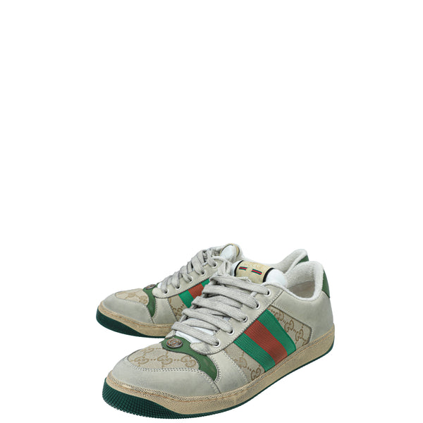 Gucci New Ace Leather Low-Top Sneaker, White/Red/Green | Sneaker store,  Models
